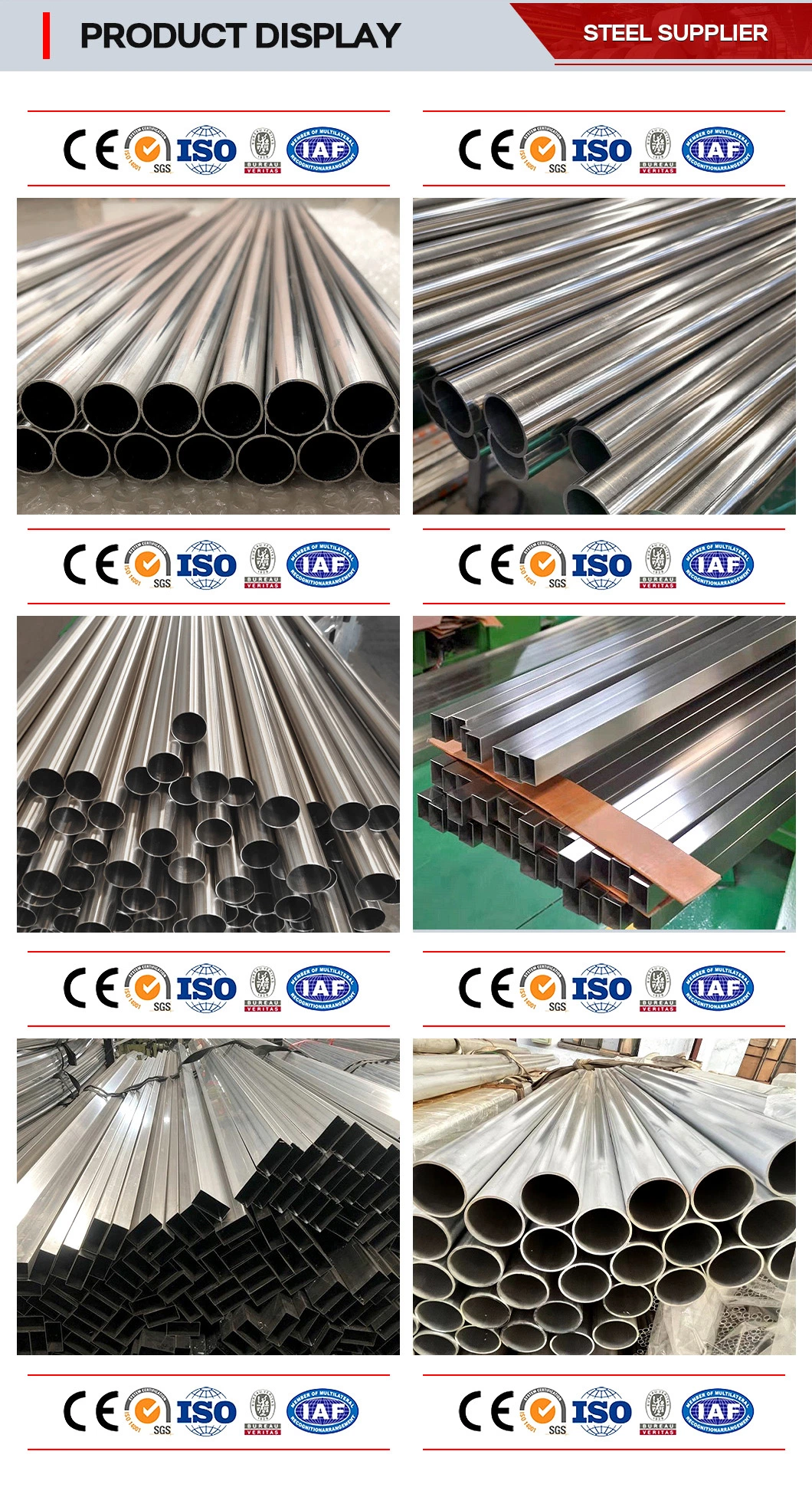 Low Price Factory 201 202 309 321 316 Round Stainless Steel Pipe Seamless Stainless Steel Pipe/Tube